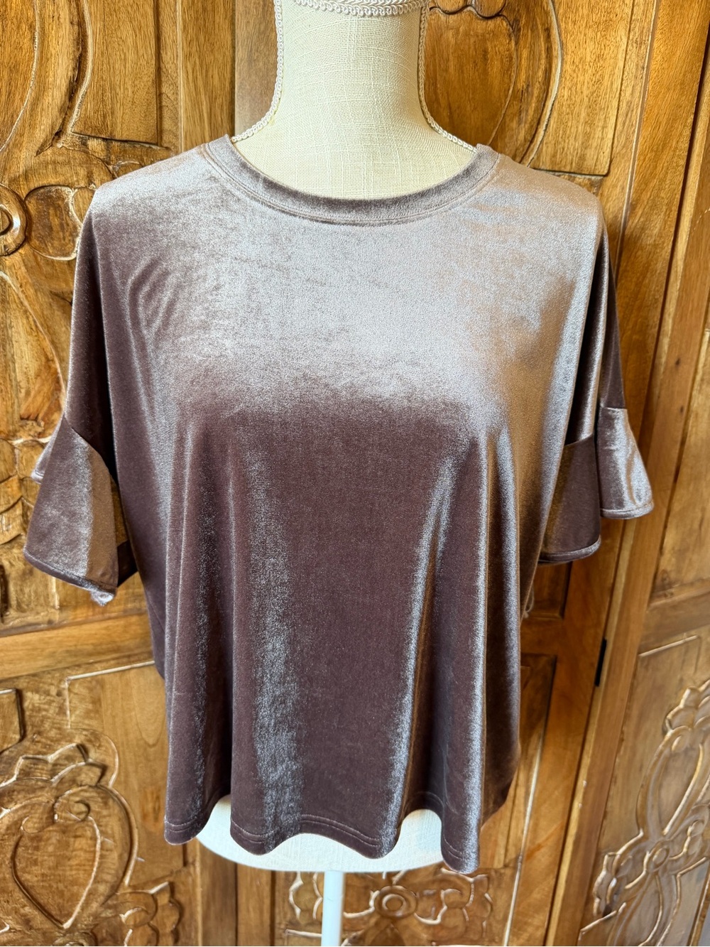 Very J velvet top.